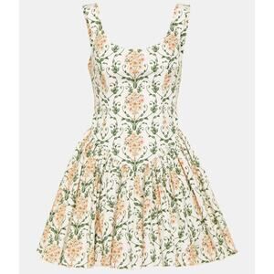 Agua by Agua Bendita Pluma floral corset cotton dress
